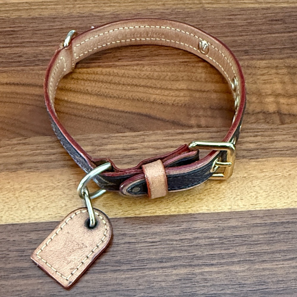Louis Vuitton dog collar